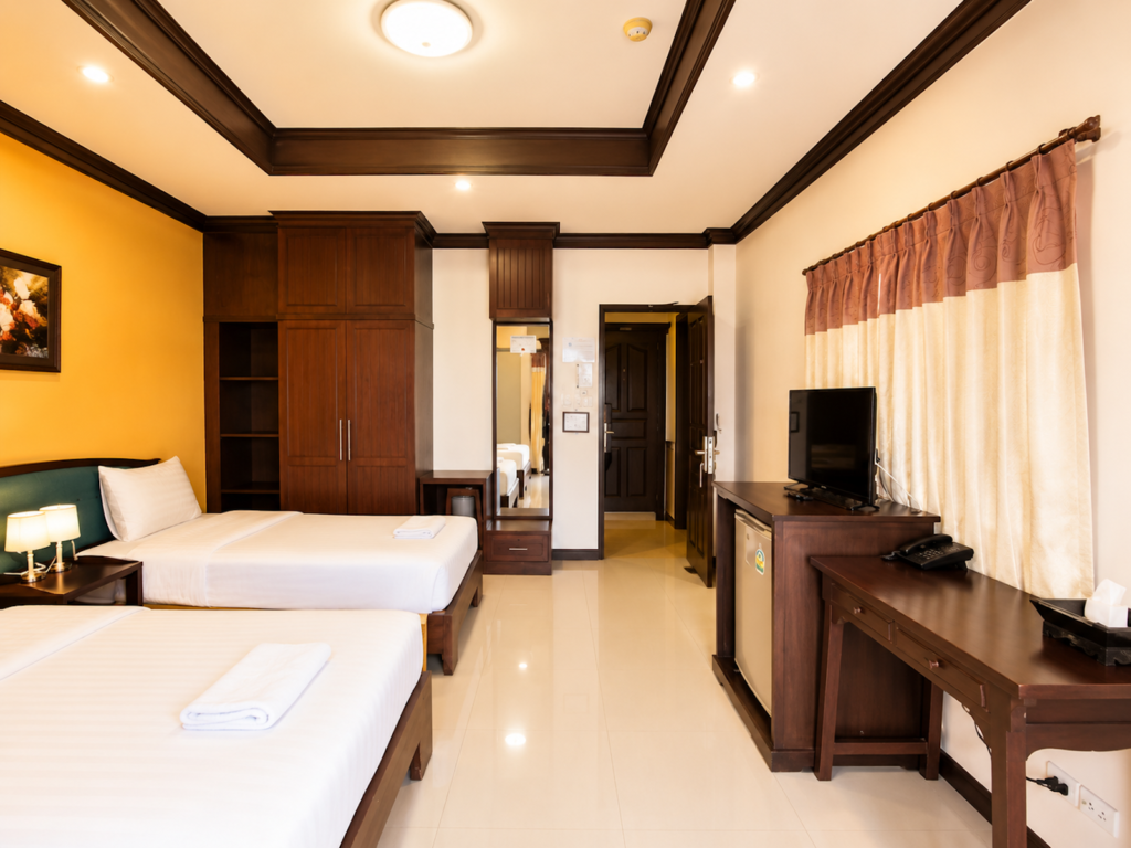 Na-ra-wan-Hua-Hin-Standard Twin-Bedroom-01