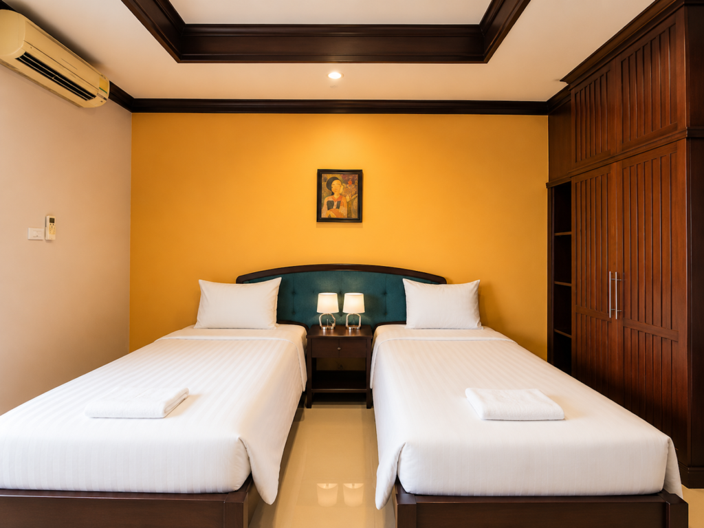 Na-ra-wan-Hua-Hin-Standard Twin-Bedroom-02