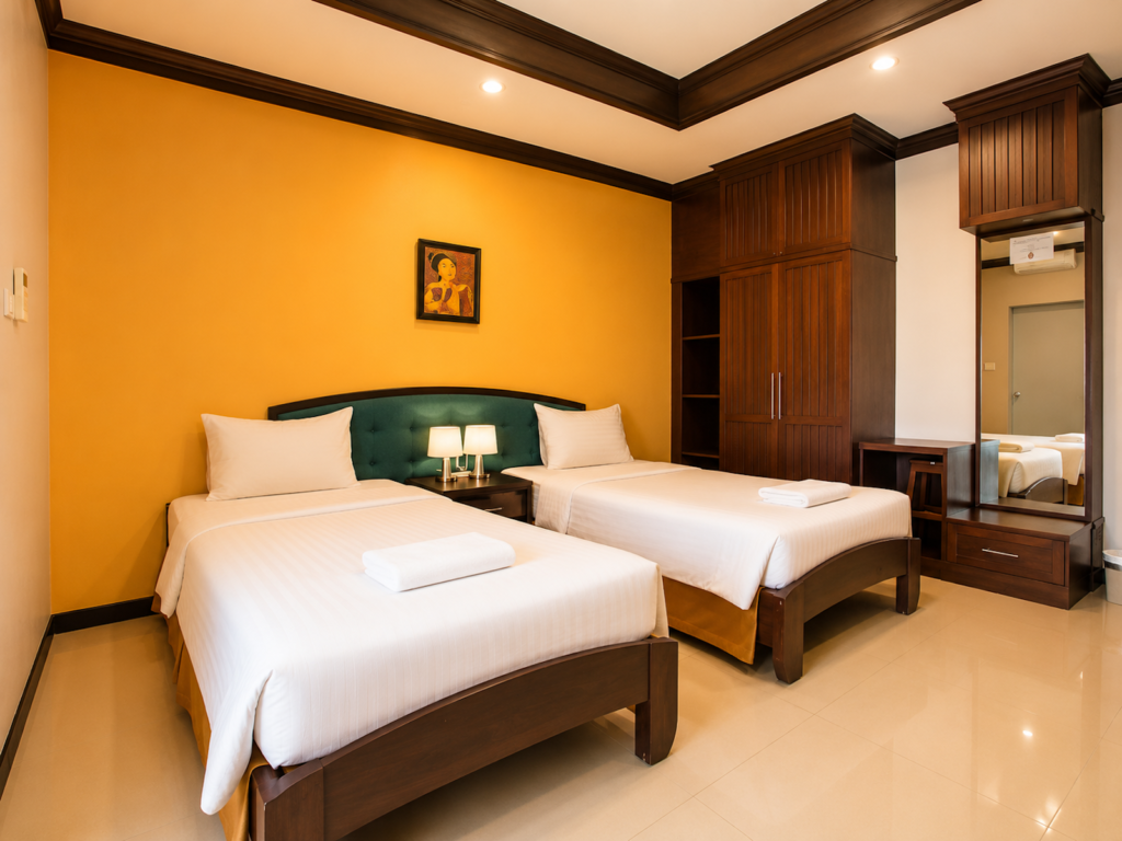 Na-ra-wan-Hua-Hin-Standard Twin-Bedroom-03